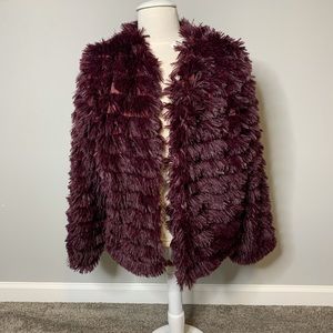 Fun furry purple jacket/coat